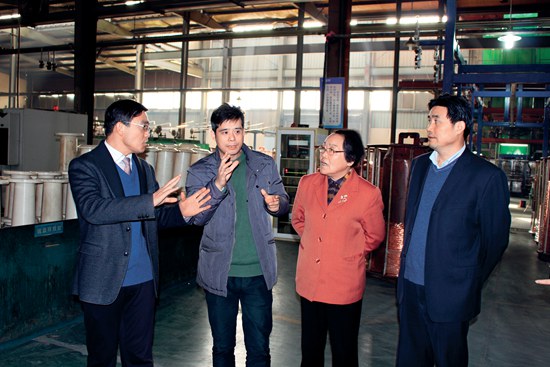 中國工程院院士邱愛慈考察南潯區(qū)浙江長城電工科技股份有限公司.jpg
